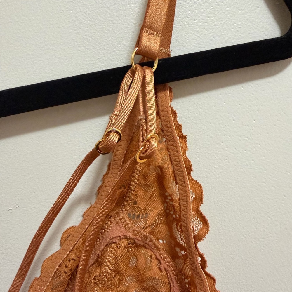 Aerie Lace Bralette in Rich Orange - Picture 3 of 4